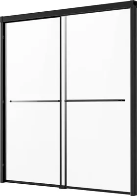 Zdjęcie produktu dla Drzwi prysznicowe 150-180 cm półbezkrawędziowe przesuwne 60 cm wannowe