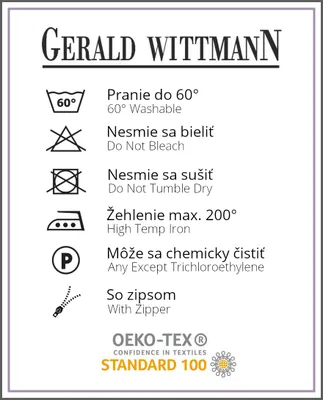Obrázok produktu pre Gerald Wittmann Bavlnené Obliečky 140x200 + 70x90 cm, Vafle, Uni, Modrá