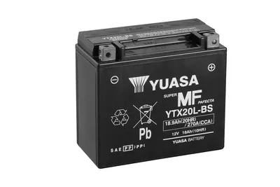 Image de YUASA W/C Battery Maintenance Free Factory Activated - YTX20L FA