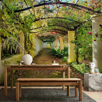 Produktbild von Vlies Fototapete - Pergola 100x70 cm Städte 10110903-18