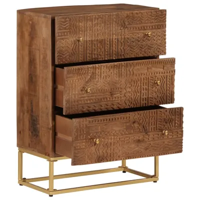 Obrázok produktu pre vidaXL Komoda 55x30x76 cm z masívneho dreva mango a železa