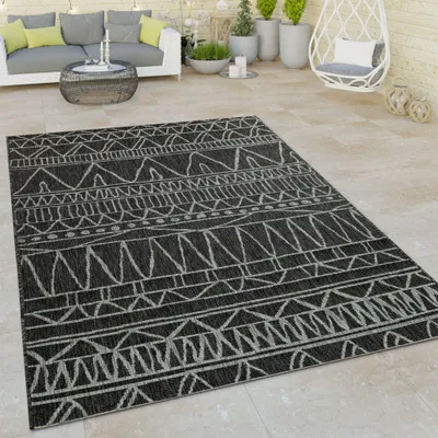 Produktbild von Paco Home In- & Outdoor Teppich Flachgewebe Boho Sisaloptik robust Balkon & Garten 60x100 cm