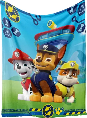 Produktbild von Paw Patrol Paws on Deck Fleecedecke 100x140cm