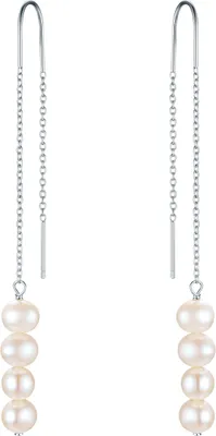 Produktbild von Valero Pearls Perlen-Ohrhänger Sterling Silber Süßwasser-Zuchtperle 50100248