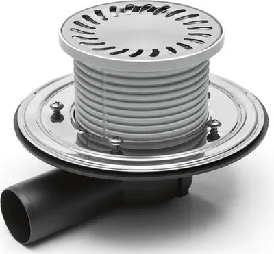 Produktbild von Duschablauf Badablauf Edelstahlrost rund 137 mm DN 50 (381 D)