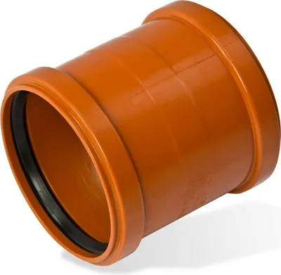 Produktbild von KG Doppelmuffe DN 200 Kunststoff Abwasserrohr Abflussrohr Kanalrohr