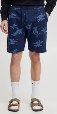 Produktbild von Blend 20715485 Herren Sweat Shorts Bermuda Kurze Hose Sporthose mit Print und Kordeln Regular Fit