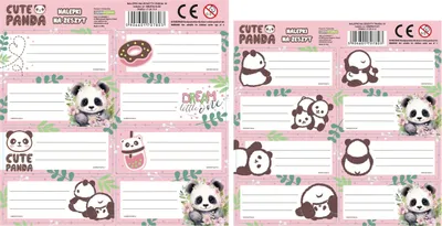 Produktbild von Panda Notizbuch Aufkleber 10 Derform
