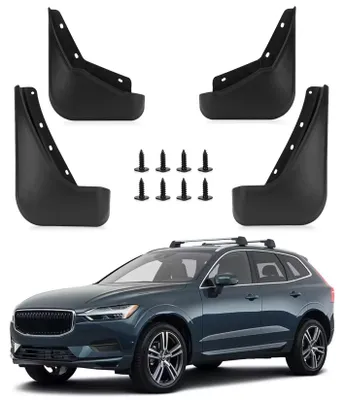 Imagen del producto de Juego de 4 protectores de salpicaduras – Protectores contra salpicaduras – Protectores de barro – Kit de montaje – Compatible con XC60 2018-2024 – Universal – Protectores de barro
