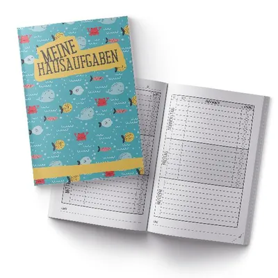 Produktbild von itenga Hausaufgabenheft Fische (Motiv 5) DIN A5, 96 Seiten