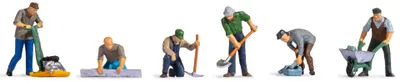 Produktbild von NOCH Straßenarbeiter, handbemalte Figuren N für Modellbau und Diorama Gestaltung