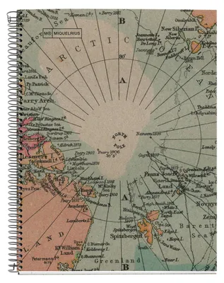 Produktbild von MIQUELRIUS Notizbuch Eco Design 1 A4 kariert Spiralbildung Landkarte colour mix