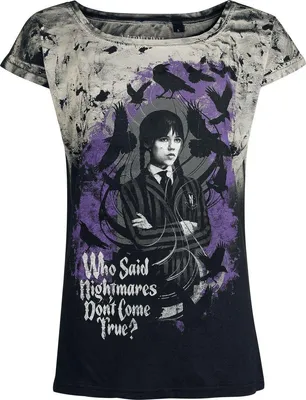 Produktbild von Wednesday T-Shirt Damen Wednesday - Nightmare schwarz XXL