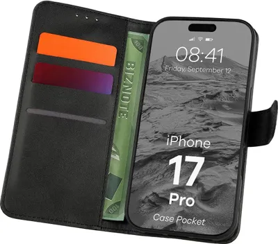 Produktbild von Bizon Case Pocket Apple iPhone 17 Pro schwarz