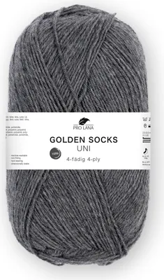 Produktbild von Pro Lana GOLDEN SOCKS 100 g uni 4-fach Sockenwolle 420 m Farbe 405 - anthrazit