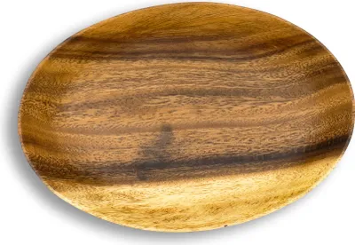 Produktbild von Holzschale Akazie 19cm Oval Design Snackschale Schale Obstschale Dekoschale