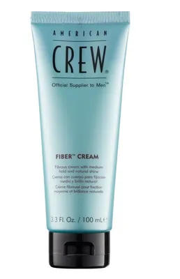 Zdjęcie produktu dla American Crew Fiber Cream, Krem do włosów, 100 ml, Teksturowanie, Tubka, Aqua/Water/Eau, PVP, Cera Alba (Beeswax (Cire D’abeille)), VP/VA Copolymer, Glycerin, C12-15..., 1 szt.