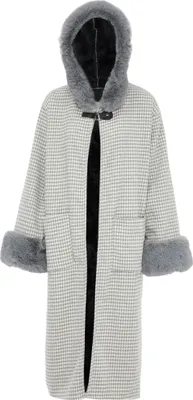 Produktbild von FRAULLY damen strickponcho - hellgrau, M