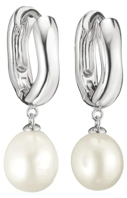 Produktbild von THOMAS SABO Creolen mit weißen Perlen CR766-082-14