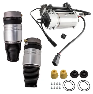 Produktbild von 2x Luftbalg Vorne L+R mit Luftfederung Kompressor for Audi Q7 4L 4LB 4L0698007C