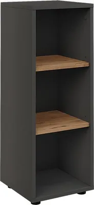 Image de Armoire Midischrank Vicco Irma Anthracite/Chêne de force doré 30x81cm avec 3 compartiments de rangement, Model 54768