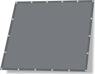 Produktbild von Sonnensegel, wasserdicht, 3 x 4 m, UV-Schutz mit Ösen, Sonnenschutz und wetterfest für Terrasse, Balkon, Wintergarten, Pool, Grau