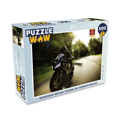 Obrázok produktu pre MuchoWow® Puzzle 500 ks Športový bicykel medzi slnečnými lúčmi