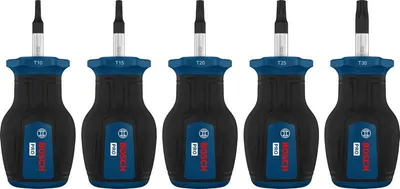 Produktbild von PRO Stubby-Schraubendreher-Set TX, 5-tlg.