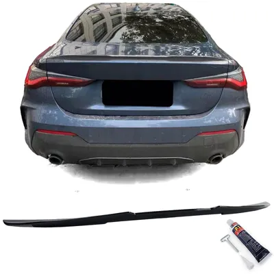 Image de Spoiler arrière "ducktail" noir brillant pour BMW Série 4 (G22 G23) à partir de 2020