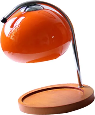 Image de Aroma Wax Melting Lamp Retro Wood Storage Tray Glass Candle Warmer Lamp Bedroom Bedside Ambient Table Lamp