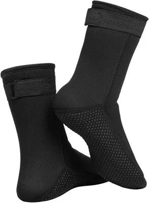 Obrázek produktu pro Neoprenové plážové ponožky, unisex, černé, protiskluzové, na plavání a surfování