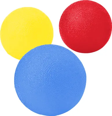 Produktbild von Hand-Therapie-Bälle 3er-Set, Finger-, Handgelenk-, Arthrose-Training, Hand-Übungsbälle, Hand Therapie Übungsbälle Silikon Finger Stärkungsmittel Lindert Stress (Mehrfarben)
