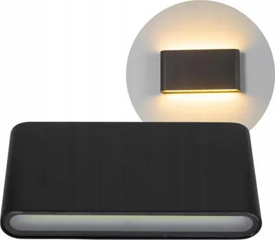 Obrázok produktu pre LED nástenná svietidlo pre interiér a exteriér, otočné nahor a nadol, moderné, 6 W, kovové