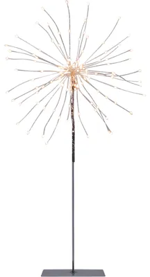 Immagine prodotto di Lampada da terra decorativa a LED Firework, 120 LED, argento, bianco caldo, 50 cm
