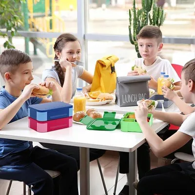 Immagine prodotto di Ibenzoa® Set di 2 contenitori per alimenti per bambini – 900 ml. Contenitori per il pranzo in PP (senza BPA), con scomparti e guarnizione in silicone, a prova di perdite, adatti al microonde, al congelatore e alla lavastoviglie