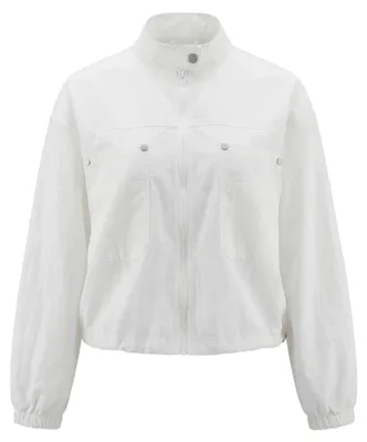 Produktbild von Damen Jacke weiss Größe L reguläre Passform mit Stehkragen und Reißverschluss