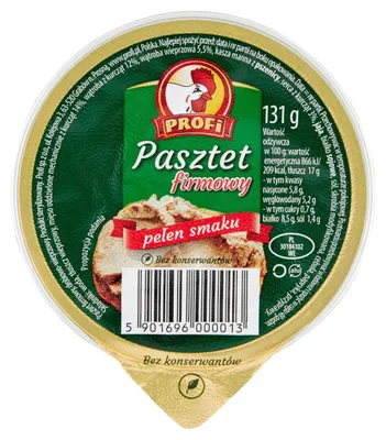 Zdjęcie produktu dla Pasztet z kurczaka Profi 131 g :)