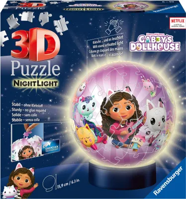 Immagine prodotto di Ravensburger Puzzle 3D Sfera Luminosa Gabby 72 11575