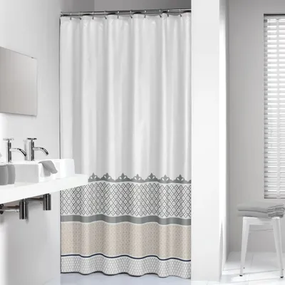 Zdjęcie produktu dla Zasłona prysznicowa Marrakech 180 cm srebrna 235281318
