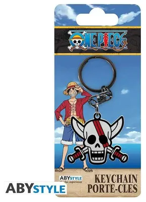 Image de Porte-clés One Piece Skull Shanks Métallique