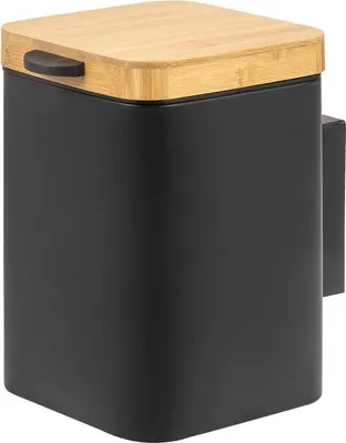 Imagen del producto de Dispensadores de cosméticos de 3 litros - Montaje en pared, diseño rectangular (negro)