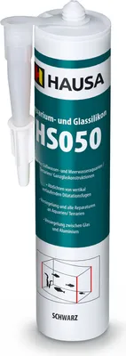 Produktbild von HAUSA Aquarium Silikon HS050 GlasSilikon SilikonKleber Schwarz 310ml