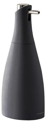 Seifenspender, minimalistisch, Acryl/Glas, 300 ml, schwarz