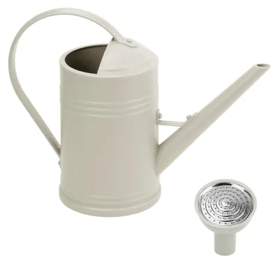Produktbild von Gießkanne mit langem Auslauf, 1,8 l, Kunststoff, für Innenräume, Blumenbewässerung, abnehmbarer Sprinkler, für Zimmerpflanzen (Beige)