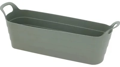 Zdjęcie produktu dla Doniczka skrzynka balkonowa plastikowa 45x14x11.5cm z uchwytami