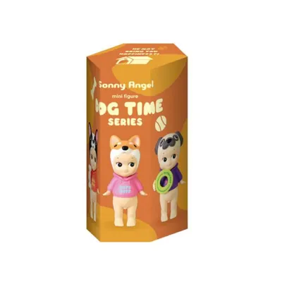 A Sonny Angel Dog Time Series blind box packaging.