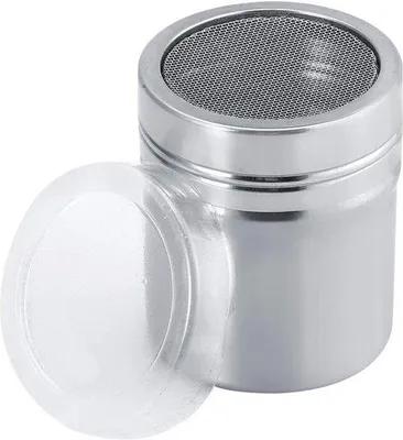 Image de Saupoudreuse en acier inoxydable, pot à épices réutilisable, récipient de cuisine