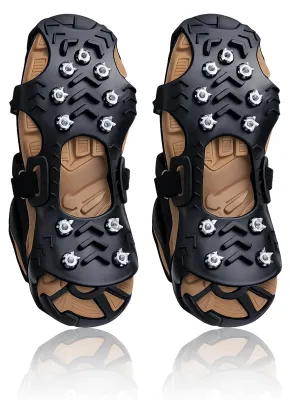 Produktbild von 1 Paar Grödel Steigeisen für Bergschuhe mit 11 rostfreien Stahlzähnen