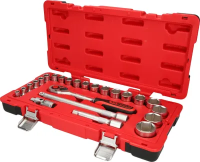 Zdjęcie produktu dla KS TOOLS Zestaw kluczy nasadowych 1/2" 24 szt - 951.0624