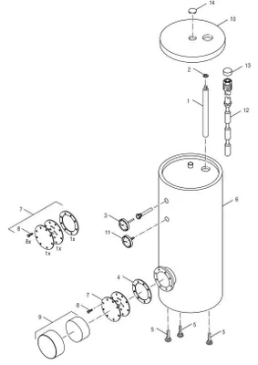Produktbild von Bosch Wärmepumpen-Warmwasserspeicher HR300, 300l, 1797x610mm, weiß, 1 Stk.